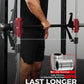 Mikolo Smith Machine Home Gym Power Cage (1:1 Ratio Strength Trainer) (Space Saving Design) (with 8 Free Attachments) Squat Rack for Full Body Training