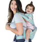 Baby Carrier - 6-in-1 Ergonomic Soft Carrier with Hip Seat and Large Storage, Front and Back Positions, Adjustable Waist Up to 43 Inches, for Infants Aged 2-36 Months, Weighing 6-45 lb
