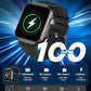 Smart Watch for Men for iPhone&Android: 100 Day+Battery Life, Smart Watch(Answer/Make Calls) with SpO2 Sleep Heart Rate Monitor,5ATM Waterproof,Fitness Tracker with 120+Sport,Reloj Inteligente Black