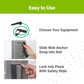 3-Pack Basics Rail System with Storage Rack, Stainless Steel - Perfect for Dynamic Warm-ups, CrossFit, Stretching, and Strength Building - Physical Rehab Equipment for Clinic, Home, or Gym