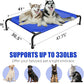 Simple Trending Raised Dog Bed for Large Dogs, Waterproof XL Dog Cot, Outdoor Cooling Elevated Pet Bed Load 200lb, 47.75" x 30.5", Blue