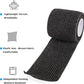 36 Rolls Elastic Self Adhesive Bandage Wrap 2 Inch, Breathable Non Woven Cohesive Bandage, Vet Wrap for Dogs, Ankle Sprains Swelling Medical First Aid Tape, Sports Athletic Tape Black