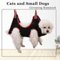Dog Grooming Hammock Harness,Breathable Pet Cat Hammock Restraint Bag,Dog Grooming Sling Helper for Trimming Nail and Ear/Eye Care(S Size,8.5")