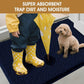IM HOME 36" x 24" Navy Blue Dog Door Mats for Muddy Paws, Chenille Absorbent Dog Mat, Non Slip Heavy Mud Mat for Dogs, Soft Pet Bed Mat for Entryway, Mud Paws, Inside Floor