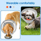 SAWMONG Soft Dog Cone for Medium Dogs, Adjustable Pet Recovery Collar to Stop Licking, Comfy Elizabeth E-Collar for Dogs After Surgery Alternative (M,Grey)