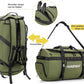 40L/60L/90L Large Waterproof Duffle Bag Backpack for Men, Mens Duffel Backpack Bags for Traveling, Heavy Duty (Green, 60L)