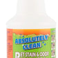Absolutely Clean Amazing Pet Odor Eliminator for Home, Professional Strength: Natural Enzymes Remove Most Stains in 60 Seconds -Dog/Cat Urine, Vomit, Bile, Feces, Grass, Blood, Drool, More -USA Made