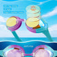 Kids Swim Goggles, Anti-fog and UV Protection with Swim Cap for Age 3-15 Youth Boys Girls Toddler