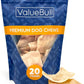 ValueBull USA Rawhide Chips, 1 Pound - Natural & Safe, USA Beef Hide, Long Lasting, Chemical Free, No Artificial Flavors