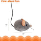 Catstages Squeak Squeak Mouse Cat Toy with Touch-Activated Sound & Catnip, Gray
