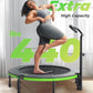 BCAN 40"/48" Foldable Mini Trampoline, Rebounder Trampoline for Adults, U/T Shape Adjustable Foam Handle, Exercise Rebounder for Adults Indoor/Garden Workout, Max Load 330lbs/440lbs