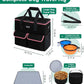 Large Pet Travel Bag Organizer - Dog & Cat Tote with Food Containers, Bowls, Feeding Mat, Perfect for Camping, Hiking (Multi-Pocket Design)