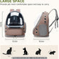Cat Backpack Carrier, Breathable Cat Carrier Large Space Bubble Pet Backpack for Kitty Small Dog up to 15lbs, Transparent & Foldable Pet Carrier for Travel Hiking
