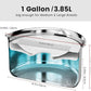 Gardner Pet Dog Bowls 1 Gallon (3.85L) Stainless Steel No Spill Dog Water Bowl, Slow Water Feeder Metal Bowls, Spill Proof Water Dispenser for Large Dogs, Promotes Healthy Hydration