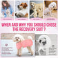 Lukovee Recovery Suit for Dogs, Onesie Surgery Recovery Suit for Female Male Dogs, Abdominal Wounds Cone E-Collar Alternative Prevent Licking Spay Recovery Suit (Peach,XXL)