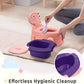 Potty Seat Baby Training Chair Boys Girls Toddler Dinosaur Comfortable children 1-5 years old Baby toilet Animal seat with lid back potty trainer (Pink)