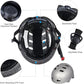 Bike Helmet 3 Sizes for Teenager Kids Youth Adults,Bavilk Skateboard Helmet Adjustable Multi-Sport Bicycle Cycling Scooter Roller Skate Inline Skating Rollerblading for Girls Boys Women Men Teen