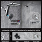 High Pressure Rain Shower Head: Upgrade Shower Heads with Handheld Spray Combo with Fixed Showerhead and 10 Sprays Handheld Shower Head, Detachable Shower head Built-in Magnetic Docking and Power Jets