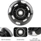 8pcs Inline Skate Wheels Led Light-Up Wheels 64/70/72/76/80mm w/Bushings 85-88A for Kids and Youth Beginners Children's Inline Skates Indoor/Outdoor Use (Black, 80mm)