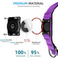 Upgraded AirTag Dog Collar, IP68 Waterproof Air Tag Dog Collar Holder, Reflective, Ultra-Durable, Comfortable Padded, Heavy Duty Dog Collars for Small Medium Large Dogs (XS (10.25"-13"), Purple)