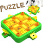 Dog Puzzle Toy Mental Stimulation - Level 3 in 1 Dogs Food Feeder Puzzle, Dog Treat Puzzle Feeder (Advanced-Green Board)