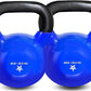 Yes4All 5-100 LB Kettlebells Vinyl Coated Cast Iron for Dumbbell Weights Exercises, Gym, Fitness, Full Body Workout Equipment Push up, Grip and Strength Training