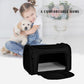 Airline Approved Soft Sided Pet Carrier for Small and Medium Dogs, Cats, and Puppies (Up to 15 lbs), Collapsible Portable Travel Bag for Dogs Cats (Black)
