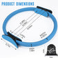 Pilates Ring Fitness Circle 14" Yoga Rings Magic Circle with Dual Padded Handles for Toning Arms, Thighs/Legs & Core，Home Exercise Equipment ﻿