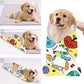 Cat Grooming Wrap, [XXL] Cat Restraint Wrap for Nail Clipping, Ear Cleaning, and Teeth Brushing, Self-Adherent, Anti-Bite, Anti-Scratch, Anti Scratch, Cow White