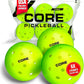 CORE Pickleball Balls for Professionals and All Levels of Play - Set of 4-50 Balls with 40 Holes - Durable & Seamless Design - Premium Outdoor Pickleball Balls, Polypropylene - USA Pickleball Approved