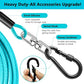 Dog Tie Out Cable 50FT-500Lbs,Heavy Duty Dog Leads Line for Yard with Swivel Hook,Medium Large Dogs Leash&Chains for Outside,Rust Chew Proof Dogs Run Cable for Outdoor Camping(Teal, 50FT)