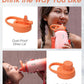 Coolflask Insulated Water Bottle with Straw, 40 oz Metal Water Flask with Straw & Spout Lids, Stainless Steel Double Wall Vacuum, Keep Cold 48h Hot 24h, Leak Proof & Non-BPA, Sunny Orange