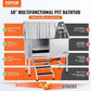 VEVOR 50" Pet Dog Bathing Station w/Stairs, Professional Stainless Steel Dog Grooming Tub w/Soap Box, Faucet,Rich Accessory, Dog Bathtub for Large,Medium,Small Pets, Washing Sink for Home Left
