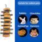 PINVNBY Rabbit Chew Toys for Teeth Hanging,Natural Apple Bunny Chew Sticks Small Animals Molar Wood for Rabbits Chinchillas Guinea Pigs Hamsters Small Pet Chewing Improve Dental Health(4 Pcs)