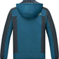 Men's Winter Ski Jacket Warm Waterproof Fleece Liner Snow Coat Hooded Windproof Mountain Raincoat