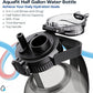 AQUAFIT 64 oz Water Bottle with Time Marker - 2in1 Straw & Chug Lid - BPA Free Big Water Bottle with Straw - Gym Water Bottle with Strap - Water Jug (64 Ounces, Clarity)