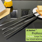 JETKONG 2 Pcs 14-Inch Food Tweezer Tongs Extra Long Stainless Steel Kitchen Tweezer Cooking Tweezers (Black)