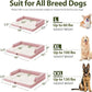 Orthopedic Dog Beds for Extra Large Dogs, Waterproof Dog Beds XLarge, Memory Foam Dogs Couch Beds with Comfy Bolster, Removable Washable Cover and Nonskid Bottom (X-Large,Pink)