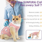 SUNFURA Cat Recovery Suit, Kitten Surgical Full Bodysuit for Abdominal Wound Protector Anti Licking After Surgery, Professional Bandages Cone E-Collar Alternative for Small Male & Female Pets