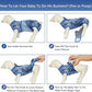 Kuoser Dog Surgery Recovery Suit, Anti Licking Pet Surgical Suit for Dogs Male Neuter, Female Dog Surgery Suit for Spay Subsititute E-Collar Cone, Dogs Body Suits After Surgery Blue Tie Dye 2XL