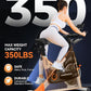 pooboo Exercise Bike, Adjustable Magnetic/Brake Pad Resistance Silent Belt Drive, Indoor Cycling Bike for Home Cardio, Fitness Stationary Bike with 350lbs/300lbs Weight Capacity &Upgraded Version Seat