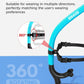 OMID SN1 Snorkel for Adult Youth, Diving Snorkel with One-Way Purge Valve, Food-Grade Silicone Mouthpiece