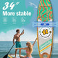 11'Stand Up Paddle Boards Surf Control with Premium SUP Board Accessories Backpack & Removable Fins, 34" Wide Inflatable Paddle Boards of All Skill Levels