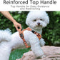 Timos Dog Harness, No Pull Dogs Harness 3 Snap Buckles Adjustable Reflective No Choke Pet Vest for Small Dog with Soft Padded Control Training Handle for Outdoor Training,Flower Orange, S