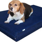 Dogbed4less Premium Gel Memory Foam Dog Bed, Durable Denim Cover with Waterproof Liner and Extra Pet Bed Case, 35"X20"X4" Small to Medium Pet