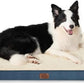 Bedsure XL Dog Bed for Crate - Large Orthopedic Waterproof Pet Beds with Removable Washable Cover, Egg Crate Foam Crate Mat, Suitable for Pet Up to 90 lbs