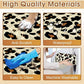 Dog Car Seat Cover, Durable Waterproof Scratch Proof Nonslip Dog Hammock, Back Seat Covers with Pocket for Cars SUVs and Trucks - S, Leopard/Black