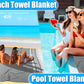 Oversized Turkish Beach Towel Blanket Cotton Giant XL Sandproof Towels Huge Linen XXL Extra Large Big Throw Quilt Blankets for Adults Cloud Travel Camping Glamping Accessories Essentials
