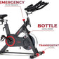 Sunny Health & Fitness Magnetic Exercise Bike, 44LB Flywheel & 300LB Weight Capacity for Intensive Home Workout, Indoor Cardio Training w/4-Way Adjustable Seat, Optional Free SunnyFit App Connection