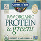Garden of Life Raw Organic Protein & Greens Lightly Sweet, Vegan Protein Powder for Women and Men, Plant and Pea Protein, Greens, Probiotics, Gluten Free Low Carb Shake Made Without Dairy 20 Servings